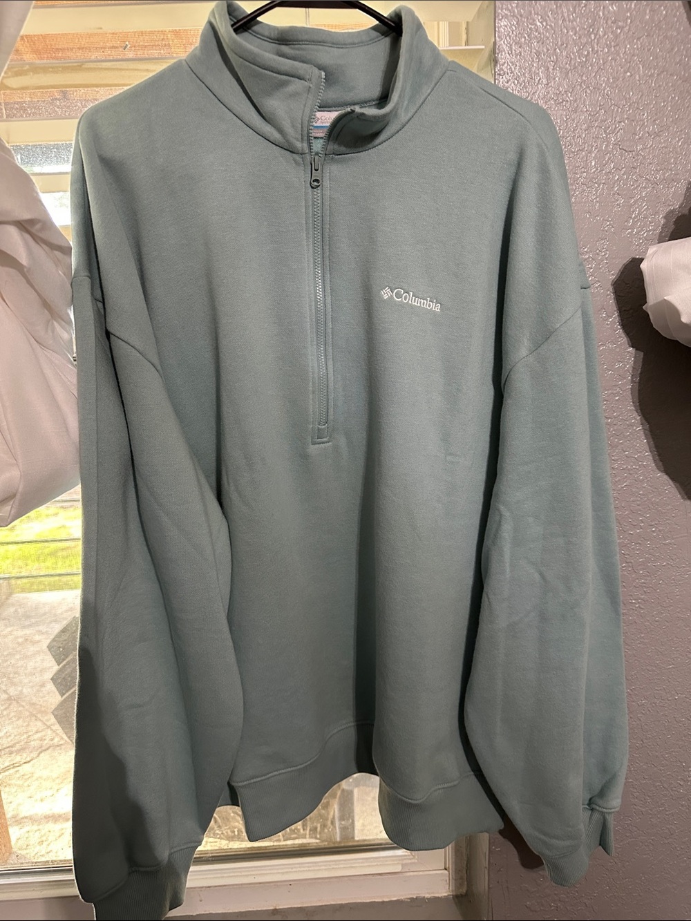 Columbia women's Zip-Up Fleece Pullover - Sage Green